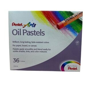 Pentel Arts Oil Pastels 36 Colors for Paper, Board, Canvas. PHN-36 Taiwan‎ 2007